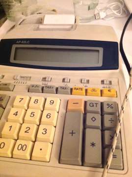Kalkulačka s tlačou