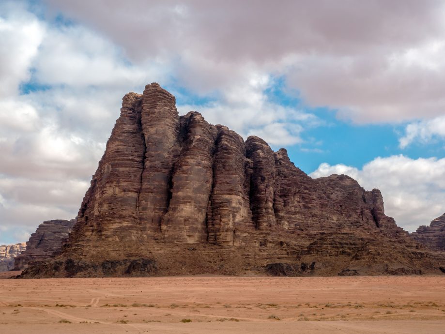 Skalný útvar púšť Wadi Rum