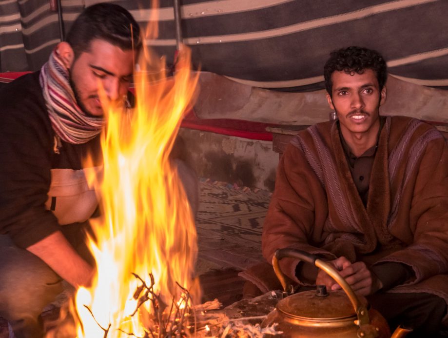 Beduíni v púšti Wadi Rum