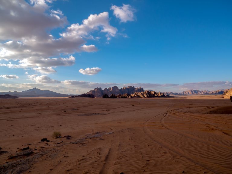 Výhľad na púšti Wadi