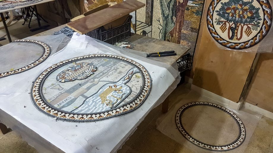 Výroba mozaiky - Jordánsko