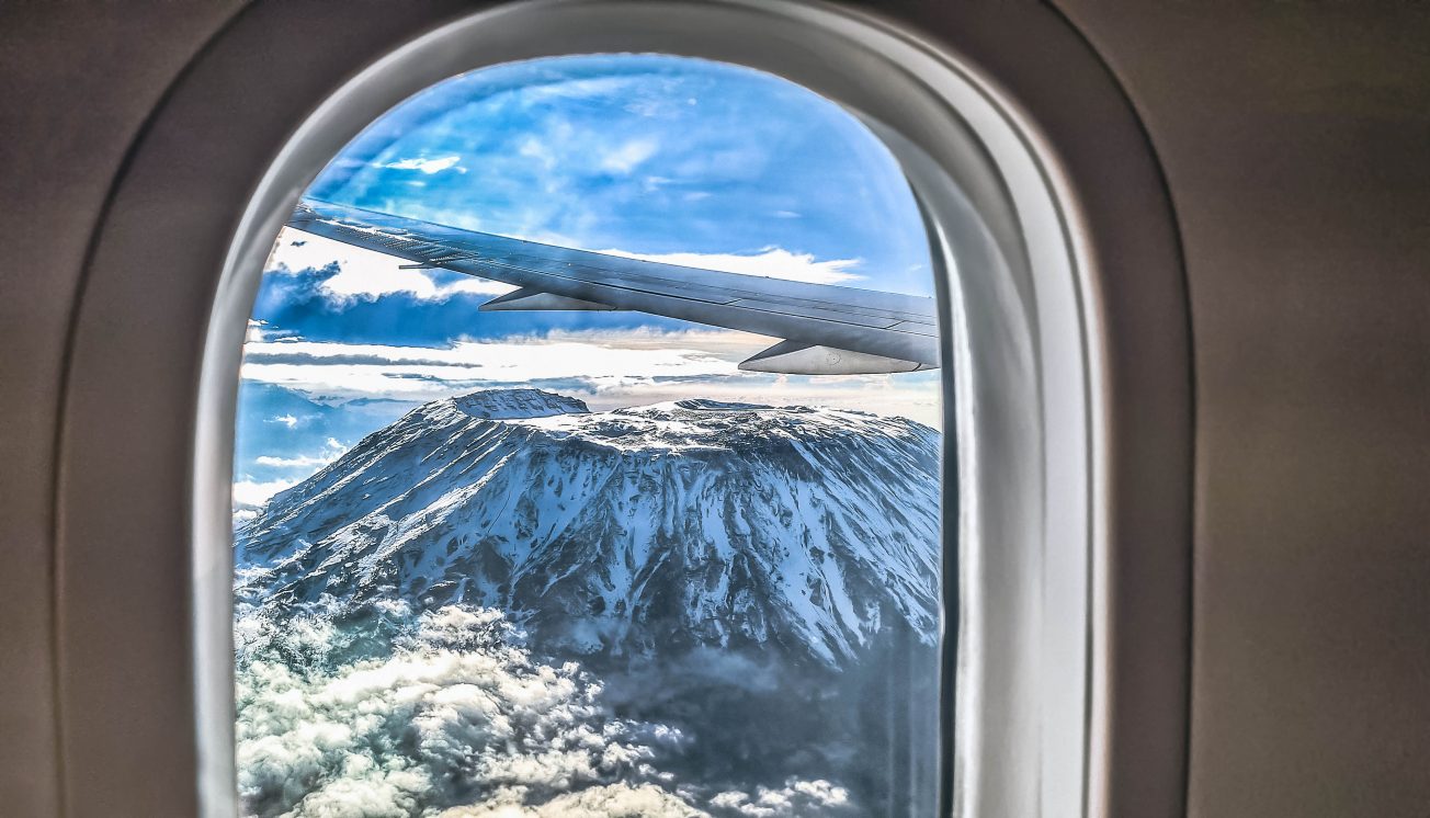 Kilimandžáro z lietadla
